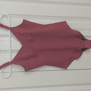 Knix Bodysuit in winterberry color